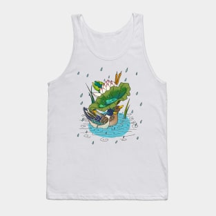 Minhwa: 2 Ducks under a Lotus Leaf B Type (Korean traditional/folk art) Tank Top